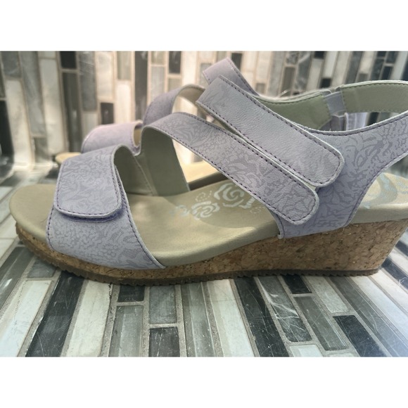 Propet Women Millie Leather Sandals Violet Size 9.5 - Picture 3 of 8